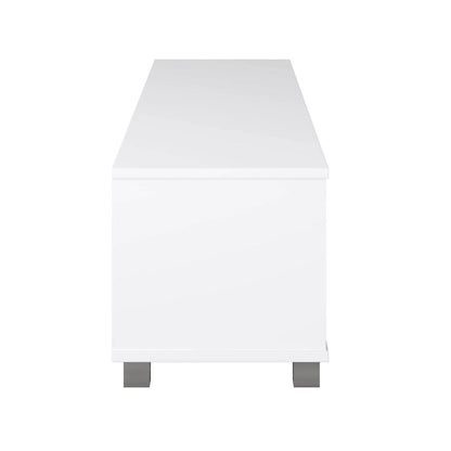 Meuble TV moderne et discret de style Hollywood, pour téléviseurs jusqu'à 85 pouces.