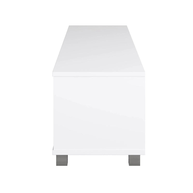 Meuble TV moderne et discret de style Hollywood, pour téléviseurs jusqu'à 85 pouces.