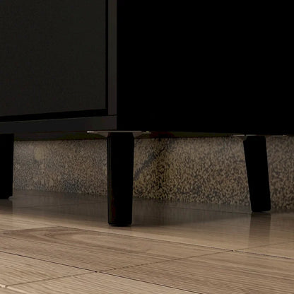 Cheminée électrique d'ambiance et meuble TV durable à faible consommation d'énergie