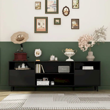 Cheminée électrique d'ambiance et meuble TV durable à faible consommation d'énergie