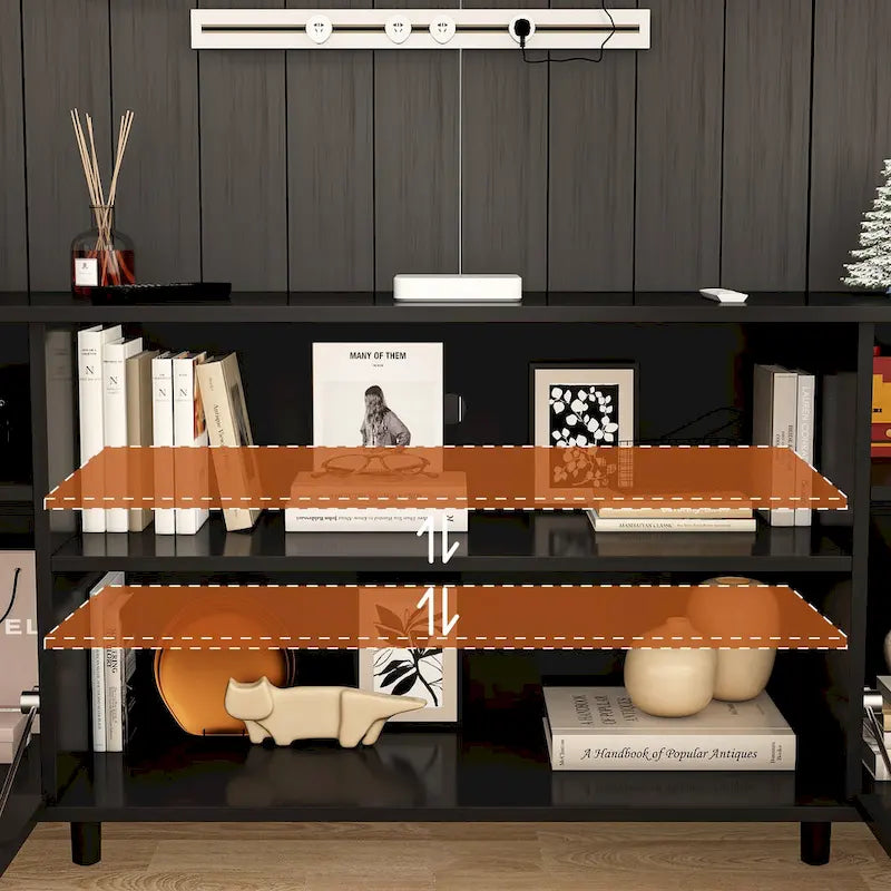 Cheminée électrique d'ambiance et meuble TV durable à faible consommation d'énergie