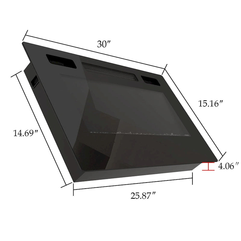 Cheminée électrique d'ambiance et meuble TV durable à faible consommation d'énergie