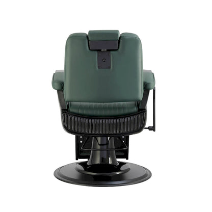 Fauteuil de barbier inclinable SHERMAN robuste, vert