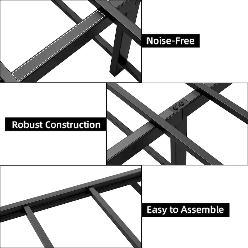 Cadre de lit avec tête et pied de lit en rotin