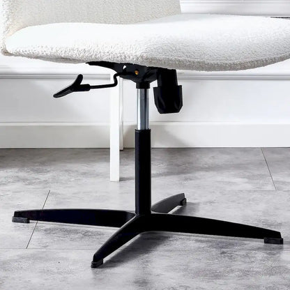 Fauteuil de bureau pivotant à 360° réglable avec pieds noirs