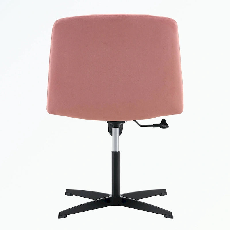 Fauteuil de bureau pivotant à 360° réglable avec pieds noirs