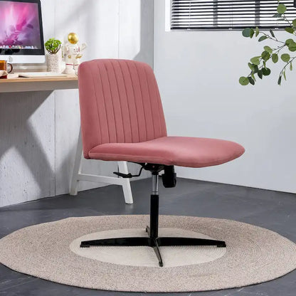 Fauteuil de bureau pivotant à 360° réglable avec pieds noirs