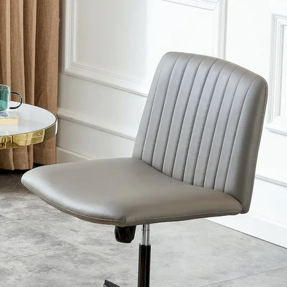 Fauteuil de bureau pivotant à 360° réglable avec pieds noirs