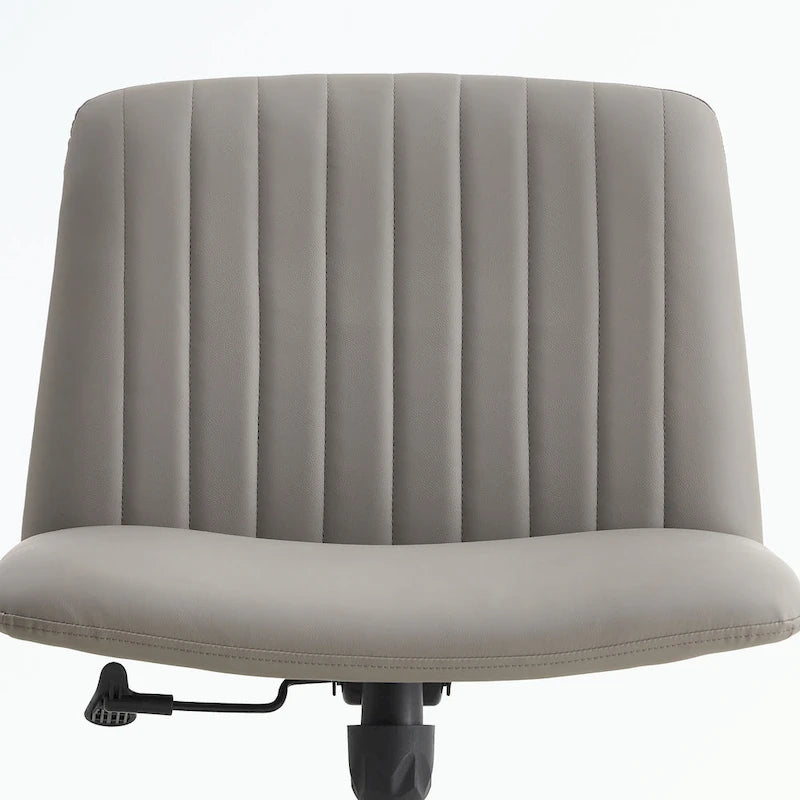 Fauteuil de bureau pivotant à 360° réglable avec pieds noirs