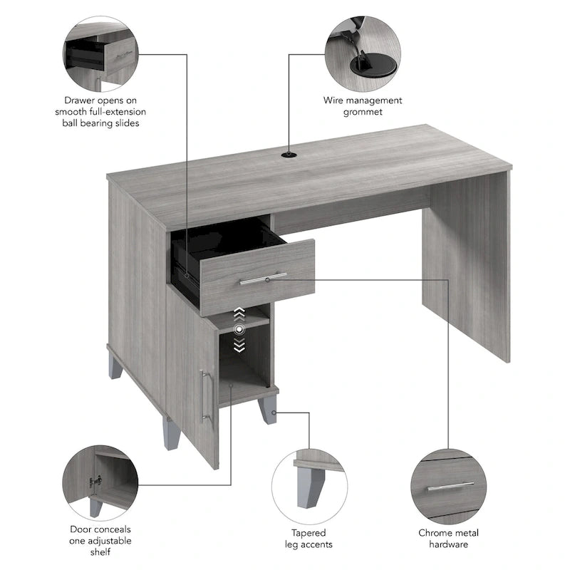Bureau Somerset 54W avec tiroirs de Bush Furniture