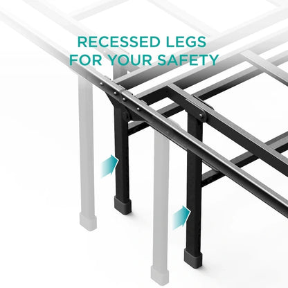 Sommier ultra-résistant Priage by ZINUS SmartBase, cadre de lit plateforme en métal de 35,5 cm (14 pouces)