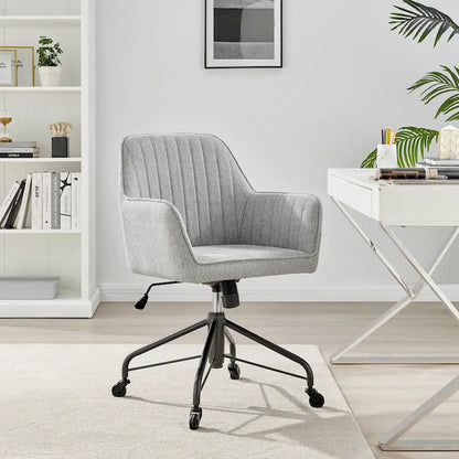 Fauteuil de bureau pivotant en tissu Thompson