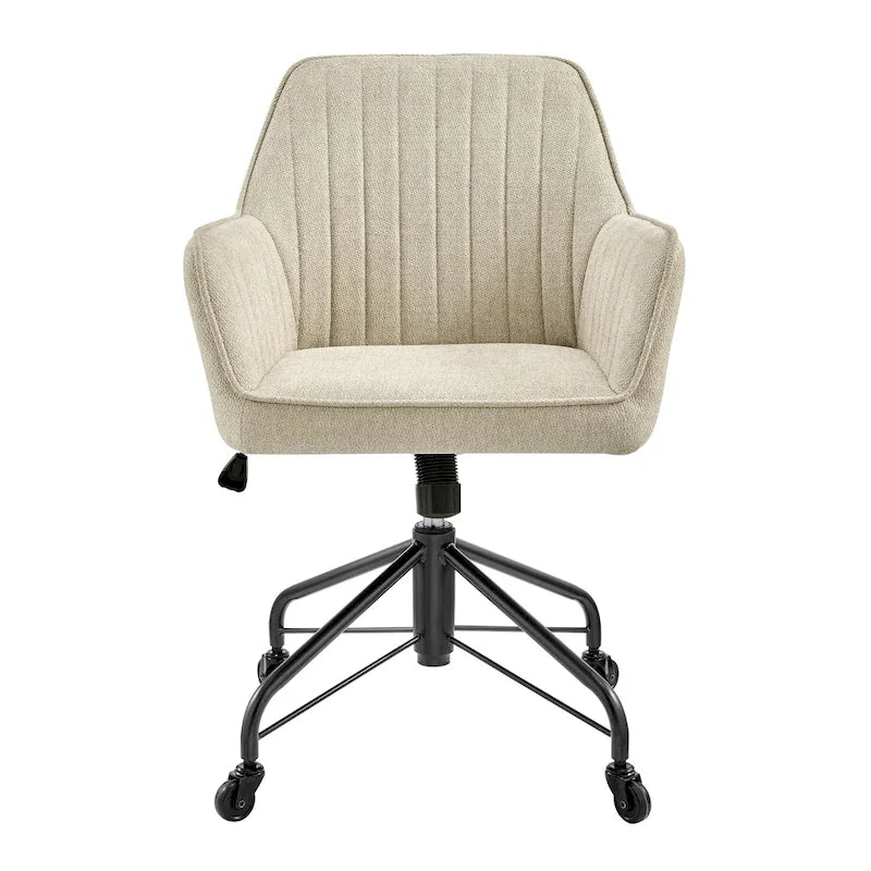 Fauteuil de bureau pivotant en tissu Thompson