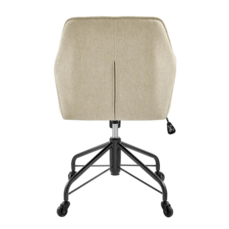 Fauteuil de bureau pivotant en tissu Thompson