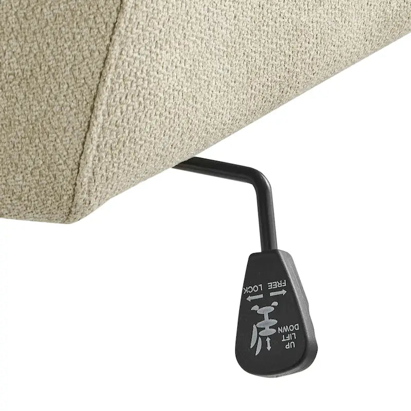 Fauteuil de bureau pivotant en tissu Thompson