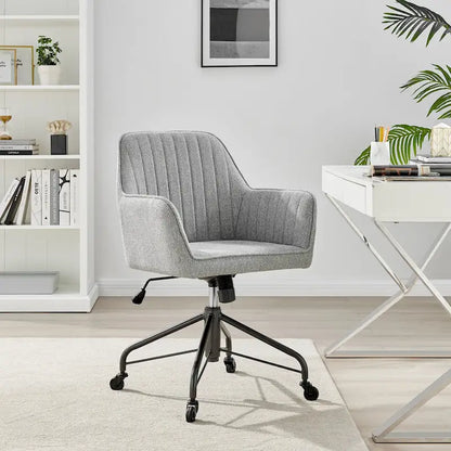 Fauteuil de bureau pivotant en tissu Thompson