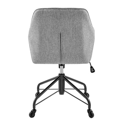 Fauteuil de bureau pivotant en tissu Thompson