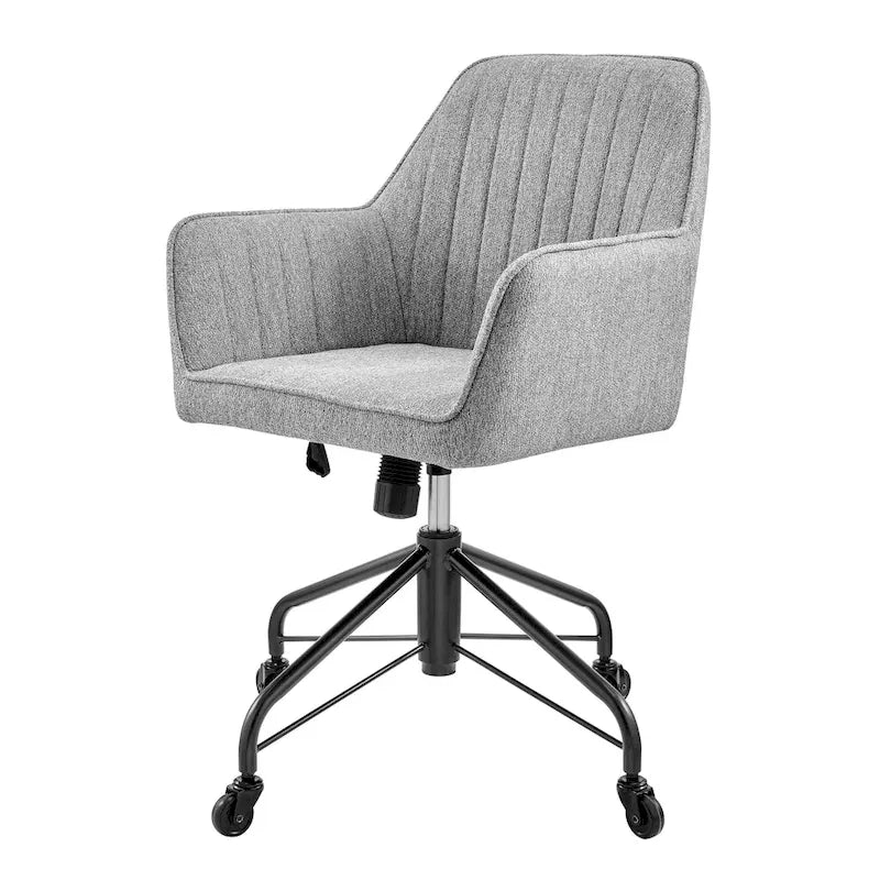 Fauteuil de bureau pivotant en tissu Thompson