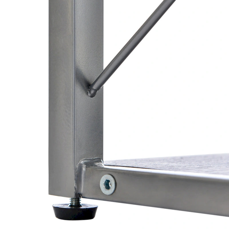 Bibliothèque d'angle en forme de L à 7 niveaux