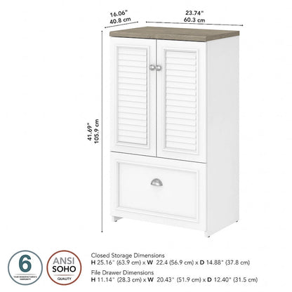 Meuble de rangement avec tiroir de 106 cm (41,7 po) - 60,3 cm (23,74 po) L x 40,8 cm (16,06 po) l x 106 cm (41,69 po) H