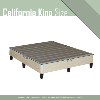 Lit plateforme Onetan 13 pouces avec pieds, beige