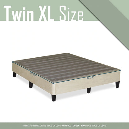 Lit plateforme Onetan 13 pouces avec pieds, beige