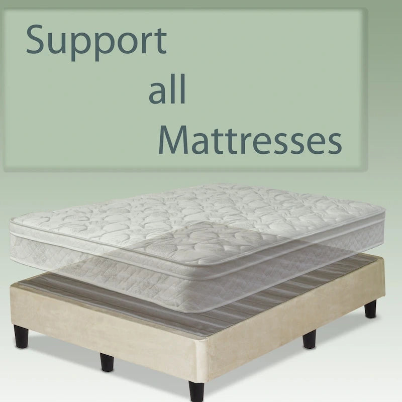 Lit plateforme Onetan 13 pouces avec pieds, beige