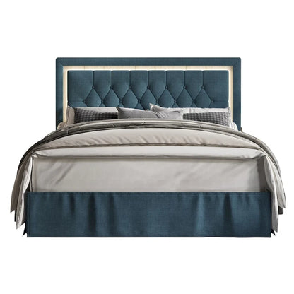 Lit plateforme capitonné Gianna