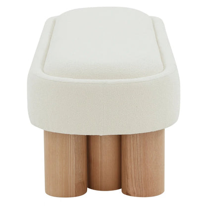 Banc Faina Boucle SAFAVIEH Couture - 152,4 cm L x 48,3 cm P x 45,7 cm H