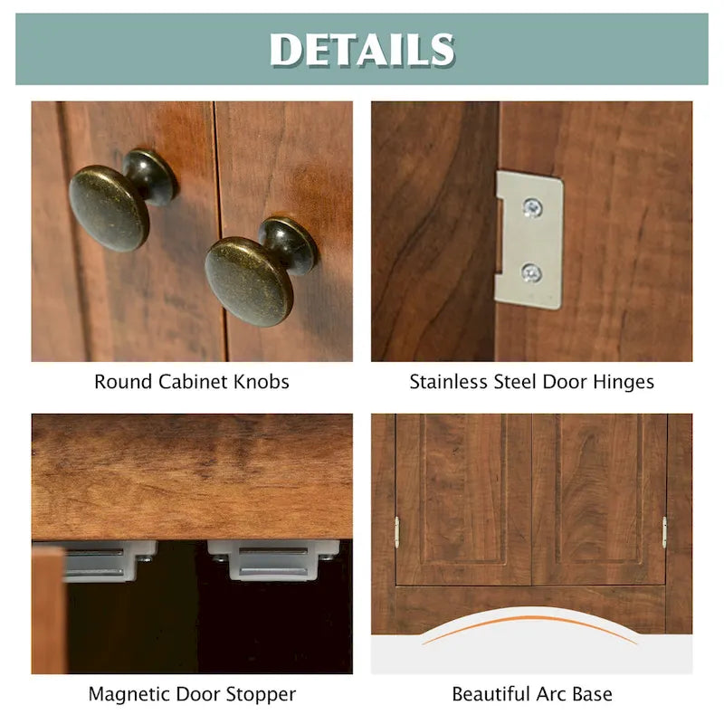 Meuble de rangement triangulaire pour salle de bain avec étagères réglables, 43,7 cm (L) x 43,7 cm (P)