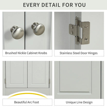 Meuble de rangement triangulaire pour salle de bain avec étagères réglables, 43,7 cm (L) x 43,7 cm (P)