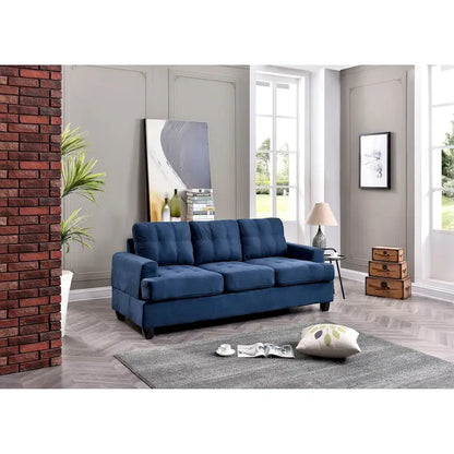 Canapé droit Sandridge 79 po (200,7 cm) de largeur, accoudoirs évasés, en microfibre - 34 po (86,4 cm) L x 79 po (200,7 cm) l x 36 po (91,4 cm) H