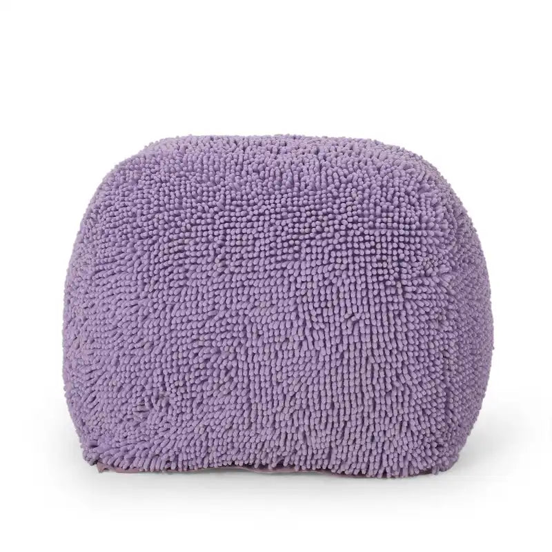 Pouf Moloney moderne en microfibre chenille de Christopher Knight Home