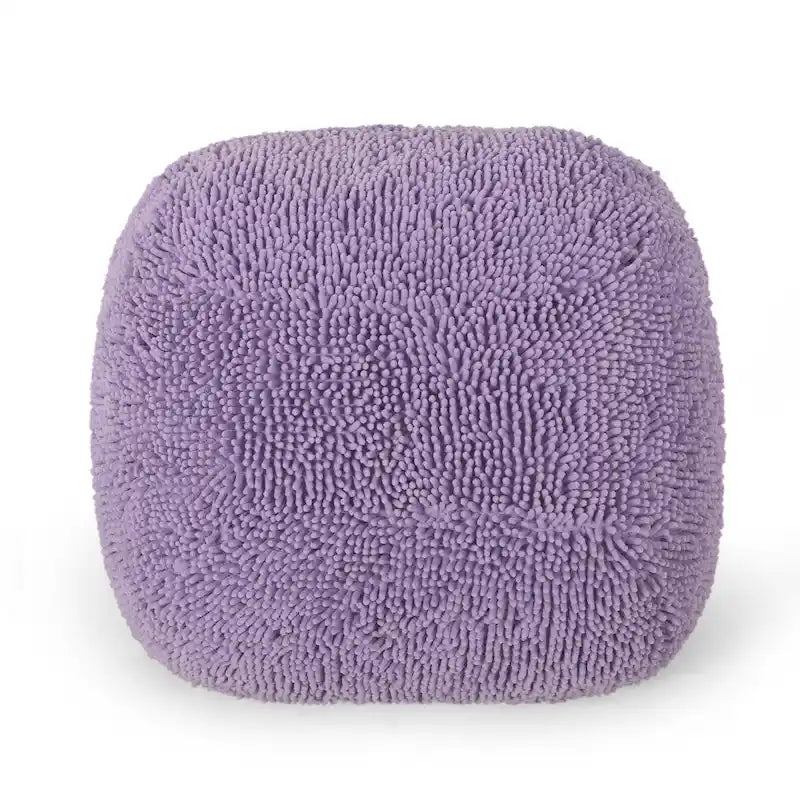 Pouf Moloney moderne en microfibre chenille de Christopher Knight Home