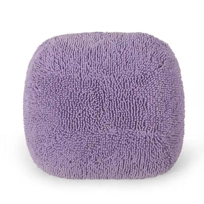 Pouf Moloney moderne en microfibre chenille de Christopher Knight Home