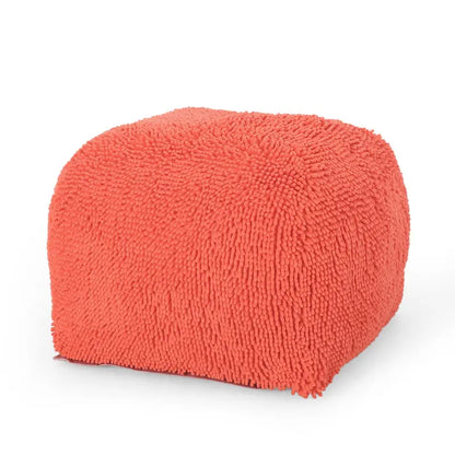 Pouf Moloney moderne en microfibre chenille de Christopher Knight Home