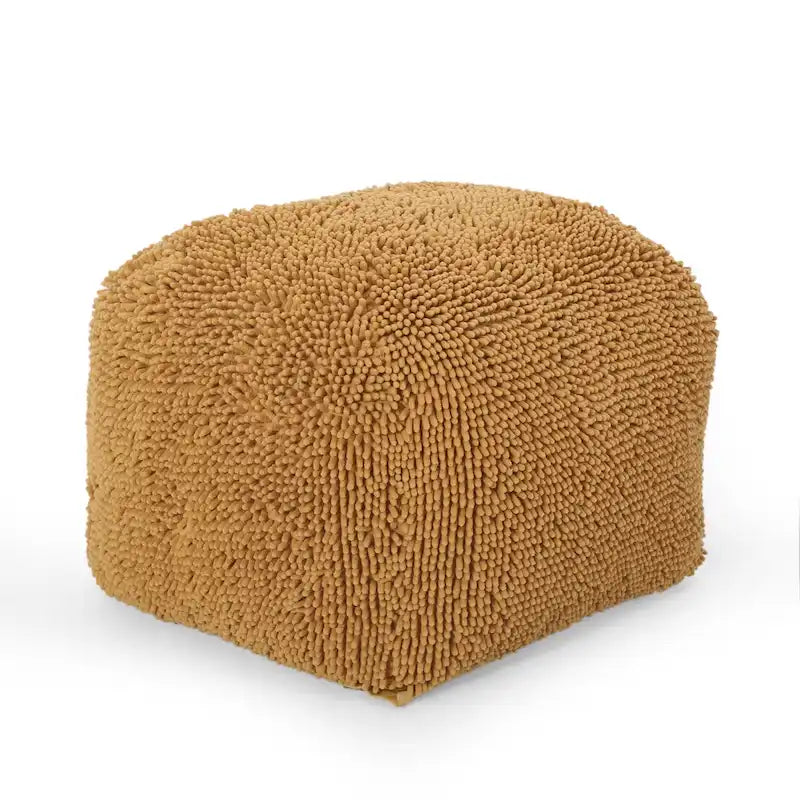 Pouf Moloney moderne en microfibre chenille de Christopher Knight Home