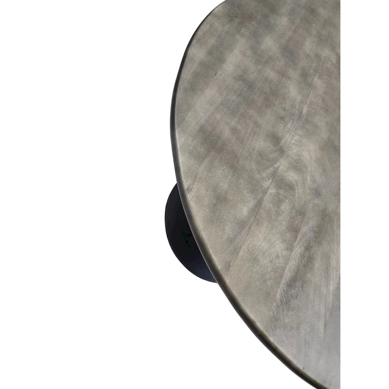 Table de salle à manger ronde Carolina Living Alden Wood Top 40