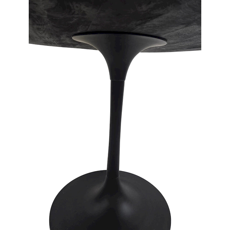 Table de salle à manger ronde Carolina Living Alden Wood Top 40