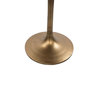 Table de salle à manger ronde Carolina Living Alden Wood Top 40