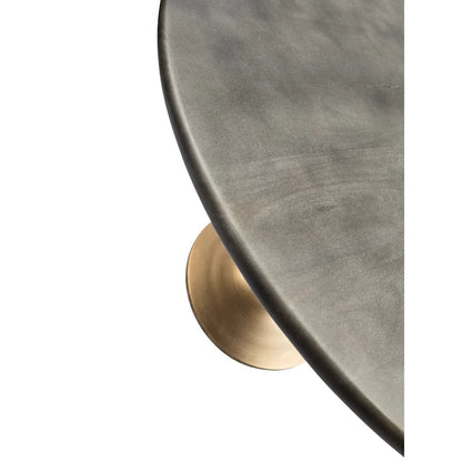 Table de salle à manger ronde Carolina Living Alden Wood Top 40