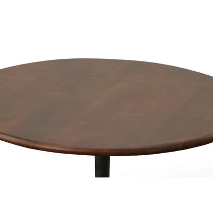 Table de salle à manger ronde Carolina Living Alden Wood Top 40