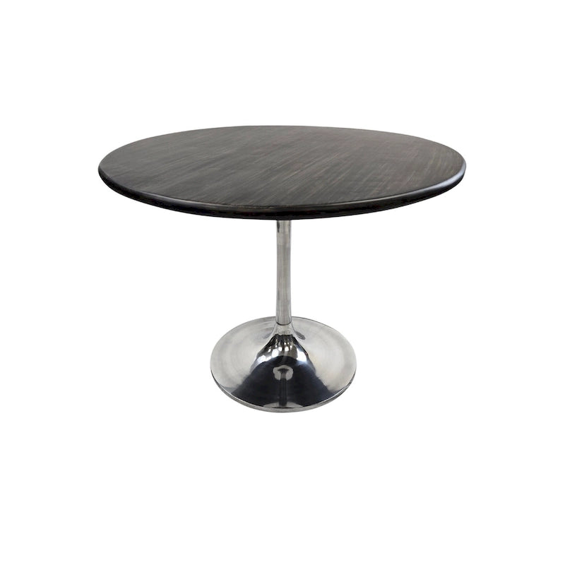 Table de salle à manger ronde Carolina Living Alden Wood Top 40