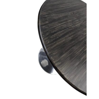 Table de salle à manger ronde Carolina Living Alden Wood Top 40