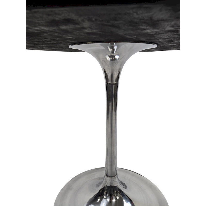 Table de salle à manger ronde Carolina Living Alden Wood Top 40