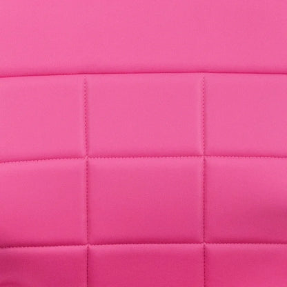 Fauteuil de bureau pivotant de direction à dossier mi-haut en chrome/vinyle