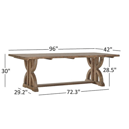 Ensemble de salle à manger 7 pièces en bois recyclé Paloma Farmhouse par iNSPIRE Q Artisan