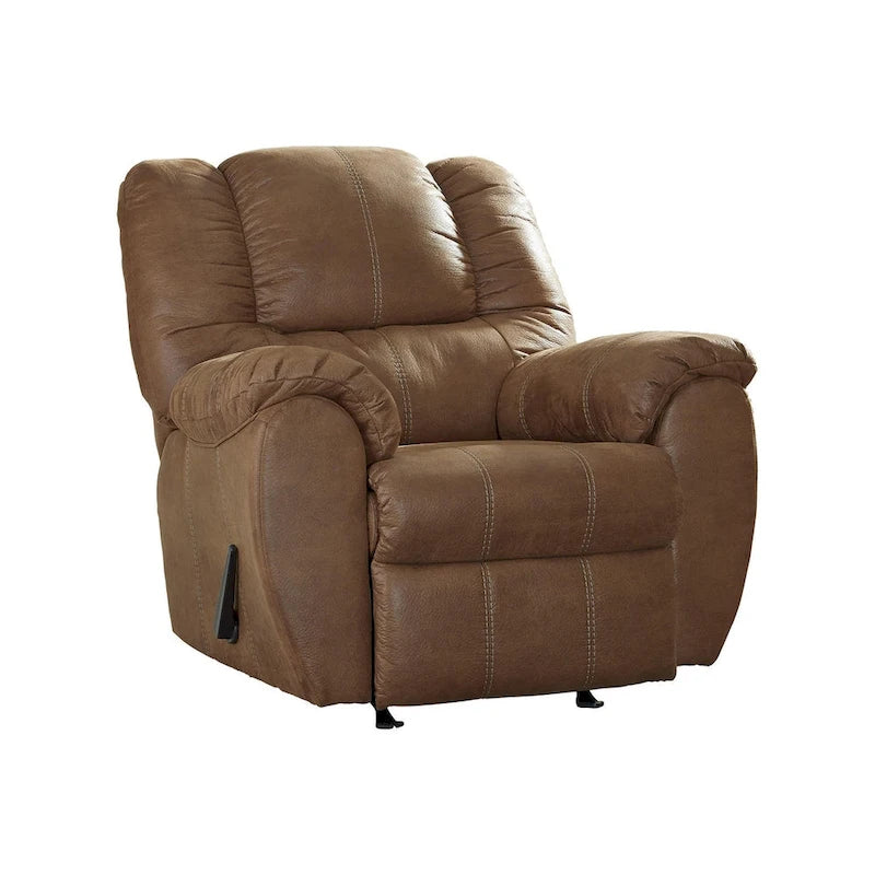 Fauteuil inclinable à bascule contemporain McGann marron