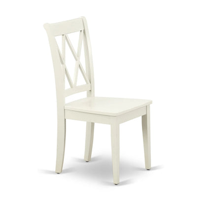 Ensemble table et chaises de salle à manger East West Furniture - Table de cuisine rectangulaire et chaises de salle à manger, blanc lin (composition au choix)