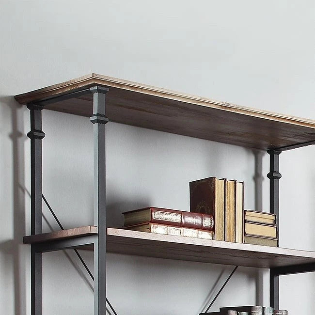 Ensemble bureau 3 pièces et bibliothèque 40 pouces Myra Vintage Industrial Modern par iNSPIRE Q Classic